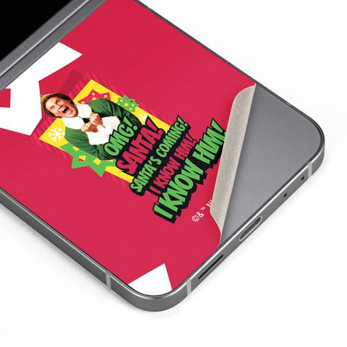 Elf OMG Santas Coming Galaxy Z Flip6 Skin